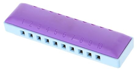 Mundharmonika Blues-Mundharmonika-Set 10 Löcher ABS-Material 20 Töne Tragbares Instrument