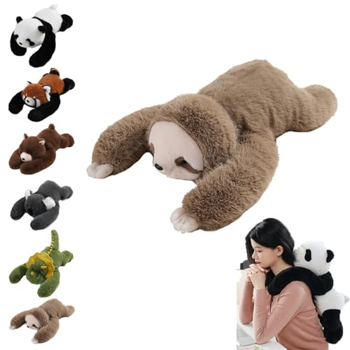 Peluche lestée, Animaux lestés pour Adultes, Coussin lesté pour soulager l'anxiété et favoriser Le Sommeil (Paresseux, 30CM)