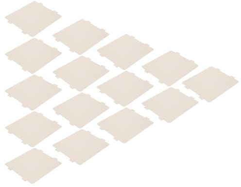 Yardenfun Lot de 20 Plaques de Mica Découpables pour Four à Micro-Ondes Feuilles Universelles 108X99 MM Résistance Thermique Jusqu’À 600°C Isolation Renforcée pour Pièces Détachées