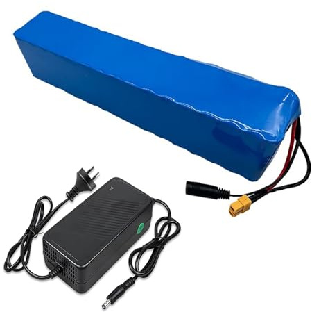 Batería De Litio 16S3P De 60 V Y 20 Ah Para Vehículos Eléctricos, Bicicletas Y Motocicletas. Protección BMS Integrada Con Cargador. 60V 20Ah,XT60+DC