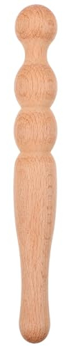 BATHVEVE Bastone e Presa Confortevole per Massaggio Superficie Liscia in Legno per Braccia e Spalle, Uso in Salone di Bellezza o Domestico