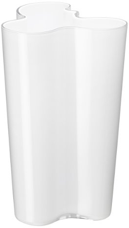 Iittala Vase Aalto 251 mm Weiß aus Glas