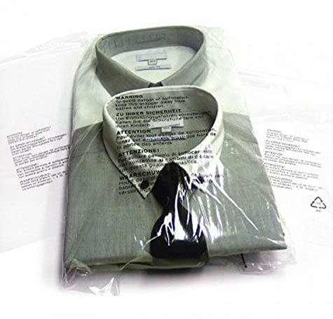 100 durchsichtige KunststoffTaschen mit Sicherheitswarnung wiederverschlieÃŸbar für Kleidung TShirt Hemd Ausstellung beutel beutel Versandbeutel Versandbeutel für Mailers Sabco (305 x 406 cm)
