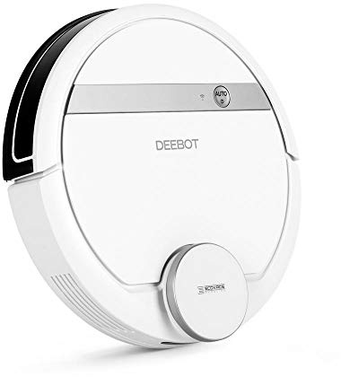ECOVACS DEEBOT 900 Smart Robotic Vacuum for Carpet, Bare Floors, Pet Hair, with Mapping Technology, Higher Suction Power, WiFi Connected and Compatible with Alexa