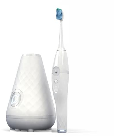 Tao Clean UV Sanitizing Sonic Toothbrush and Cleaning Station, Electric Toothbrush, Dual Speed Setting, White