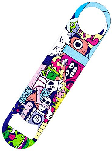 Technicolour Nightmare Bar Blade Bottle Opener, Speed Opener, 18x4cm