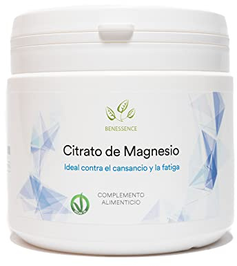 Benessence - Magnesio citrato in polvere solubile - 500g - 100giorni di integrazione