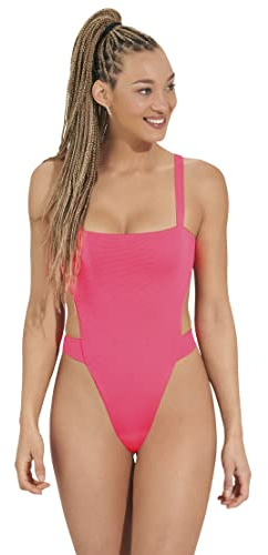 Maaji Women's Standard Trikini One Piece Without Soft Cups, Pink, M