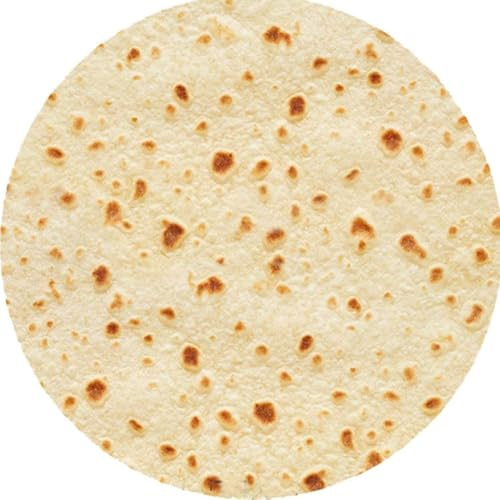 Abaysto Tortilla Blanket, Burrito Blanket Adult and Kids, Funny Realistic Food Throw Blanket, Novelty Soft Flannel Blanket 150cm（60）