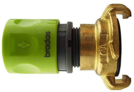 Solid Brass Claw Fitting to Female Universal Click-Lock Garden Hose Fitting,Claw Type Fittings are Used by Professional Landscapers,Gardeners and Nursery Workers