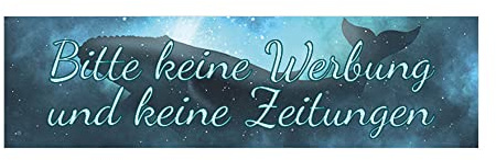 banjado® Keine Werbung Aufkleber Briefkasten/Aufkleber Keine Werbung wetterfest & UV-beständig/Sticker keine Werbung mit Motiv/Keine Werbung Aufkleber lustig