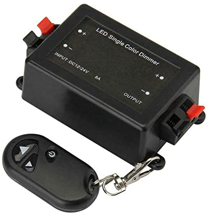 SPORTARC DC 12V-24V LED monocolore RF Dimmer Cotroller Telecomando Senza Fili 12V-24V/8A Telecomando RF Dimmer Interruttore Dimmer per Striscia LED