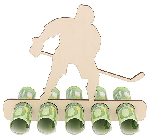 Spruchreif | Geldgeschenk Eishockey – Originelle Gutscheinverpackung aus Holz | Perfekte Geschenkidee für Eishockeyspieler & Fans
