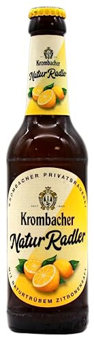 Krombacher Natur Radler mit naturtrübem Zitronensaft, 24er Pack (24 x 0.33 l) MEHRWEG