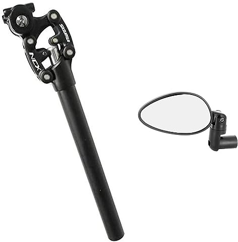 SR-Suntour Federsattelstütze SR SP12, 1er Pack & 43000 - rückspiegel für rechten oder linken Griff Cyclop