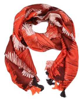 QUEEN HELENA Vinter Varm Scarf Scarf Fantasy Casual Dam SC22-14, Röd, one size