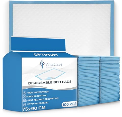 100 x Incontinence Bed Pads | Bed Protectors For Incontinence | Large Size 75x90cm | Maternity Bed Pads | Bed Mats Disposable | Incontinence Bed Sheets |