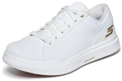 Skechers Drive 6 Arch Fit Leather Relaxed Fit Waterproof Golf Shoe BasketFemme