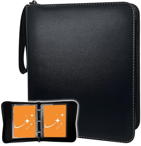 CurioCrate Jumbo Card Binder - Hält 90 Oversize XL Karten, 3-Ring-Album mit 45 abnehmbaren Hüllen, tragbar & leicht, Curio24318