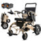 WEYRAL Fauteuil roulant électrique, pliable, léger, 40 km, support 150 kg, fauteuil roulant électrique pour personnes âgées