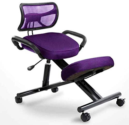 Ergonomischer Kniestuhl für bessere Körperhaltung – Höhenverstellbarer Schaukelhocker für schlechten Rücken – Drehbarer Büro-Schreibtischstuhl für Zuhause & Büro