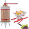 Arebos Obstpresse 18L und Obstmühle 7L | Manuelle Saftpresse I Beerenpresse inkl. Presstuch, Druckplatte und Metallspindel I Für jegliche Arten von Saft & Gemüse