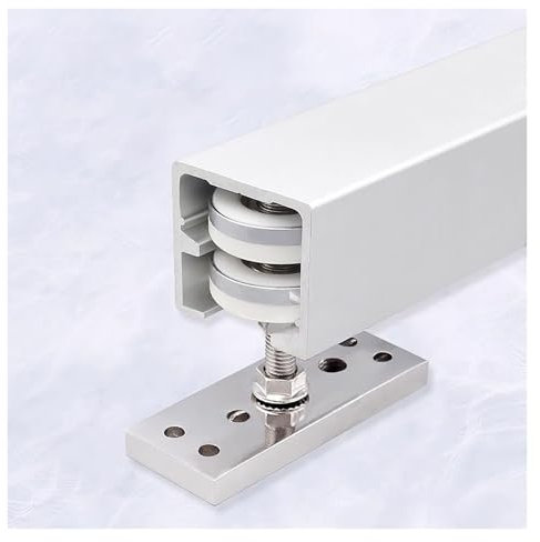 Folding Door Roller Rail Accessories, Top Hanging Sliding Door Rails with A Maximum Load of 100 Kg, Used for Home, Kitchen, Warehouse Folding Doors(S)