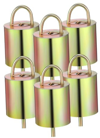 Happyyami 6stücke Kleine Kuhglocken Glocken Anhänger Schafe Vieh Glocke Anhänger Vintage Glocken Hängen Tiere