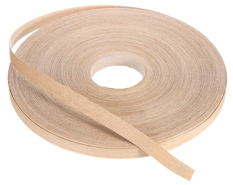 PATIKIL Cinta de borde de madera de roble rojo, 3/4 pulgadas x 250 ft Cinta de haya preencolada para borde de madera contrachapada flexible con adhesivo Hot Melt para la restauración de muebles