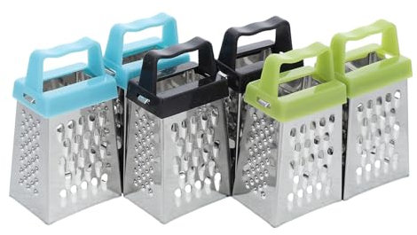 PRETYZOOM 6piezas Rallador De Alimentos Inoxidable Rallador De Queso Cortador De Vegetales Pequeño y Compacto Para Cocina