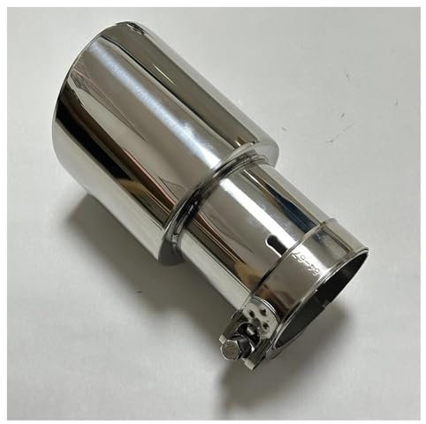 ZSHYTWE Auspuffblenden Auspuffrohr Endrohrschalldämpfer Scharfes Heck Universeller Edelstahl Gerade Kante Ausgestelltes Silber 114 Mm 101 Mm 89 Mm Auto Zubehör(67mm-101mm)