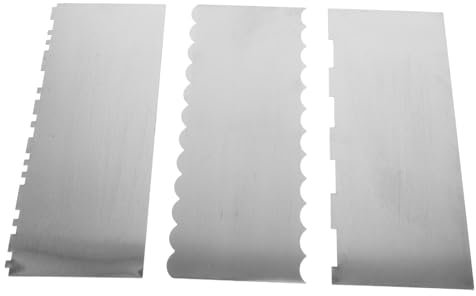 Warmhm 3pezzi per Inossidabile Spatole per Icing e Raschietti per su e Dolci Utensili per Decorazione