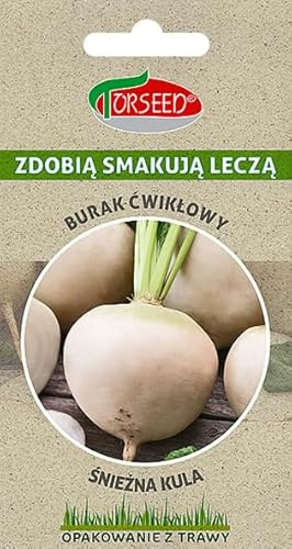 Verdica Snowball - Semillas de remolacha blanca Beta vulgaris, pulpa única totalmente blanca, sabor deliciosamente dulce, ideal para variedad culinaria, embalaje ecológico, fácil de cultivar
