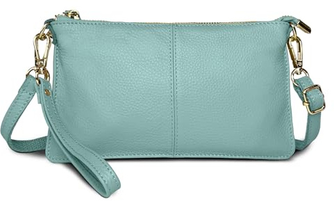 FORRICA Clutch Bag for Women – Genuine Leather Cross Body Bag, Ladies Small Crossbody Phone Purse for Wedding, Evening & Party