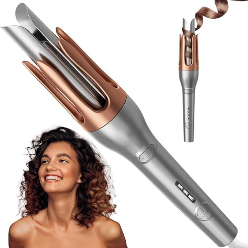 Lockenstab Automatisch, Golden Goods Automatischer Lockenstab, Grosse Locken, Hairstyler Auto-Wrap, Instant Lockenwickler, Automatic Curler Zum Styling