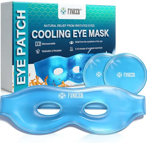 Maschera Occhi Gel Freddo, Maschera per Occhi Rinfrescante, Mascheras Gel Per Gli occhi Impacco Freddo Riutilizzabile, Riduce Gonfiore e Affaticamento, Adatta a Uomini e Donne Uso Quotidiano ﻿