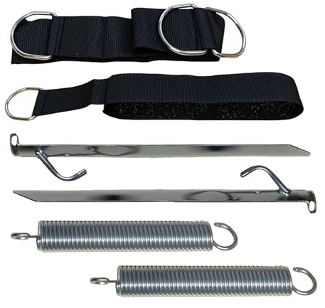 SavingBird Heavy Duty Awning Tie Down Kit, Awning Storm Straps for Caravan, Motorhome, RV & Camping Tents – Storm Straps with Ground Spikes & Spring Set – Windproof Awning Storm Straps for Awnings