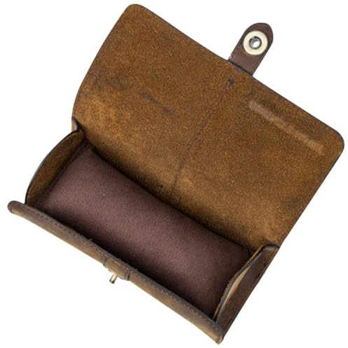 Ciieeo Boîte à Montre en Cuir Véritable 3 Emplacements, Organiseur Élégant pour Montres Mécaniques, Sécurité Optimale et Toucher Fin, Maison Bureau
