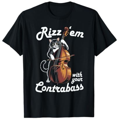 Violoncelle de contrebasse Classique pour Chaton T-Shirt