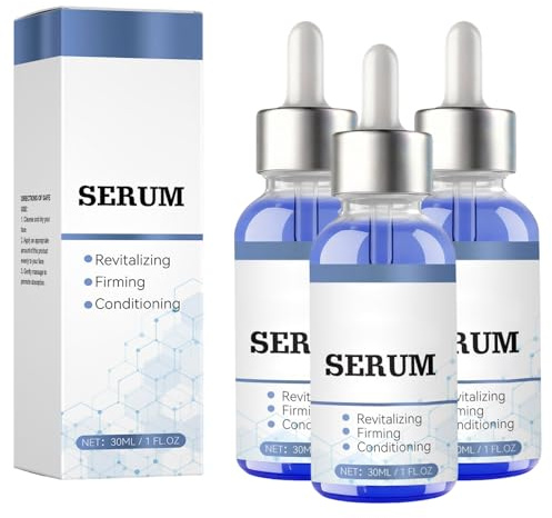 3 st. kopparpeptidserum, anti-aging ansiktsserum för åtstramning, mot rynkor och intensiv fuktkräm, serum för mer hudelasticitet och en mer fyllig