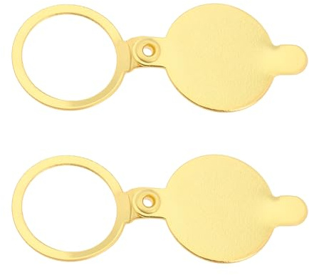 AS Axis Spindleon 2 cubiertas de mirilla para visor de puerta de 16 mm para casa y hotel, metal dorado