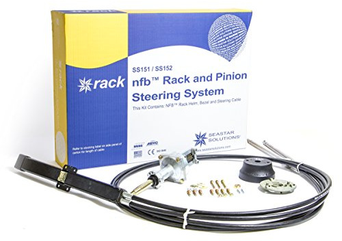 Dometic SeaStar NFB (No Feedback) Pro Rack Steering Kit with Dual Cables, SS15213, 13ft.