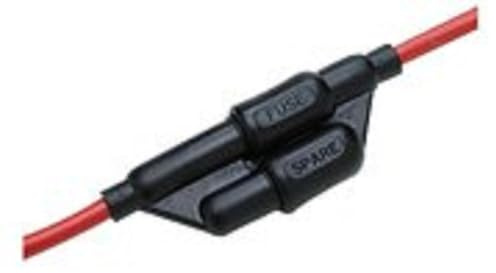 Seachoice in-Line Fuse Holder with Spare Fuse Compartment, Waterproof, 30 Amp