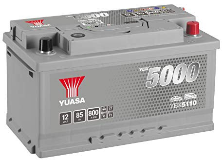 Yuasa YBX5110 12V 85Ah 800CCA Silver Sealed Maintenance Free High Performance Car Battery