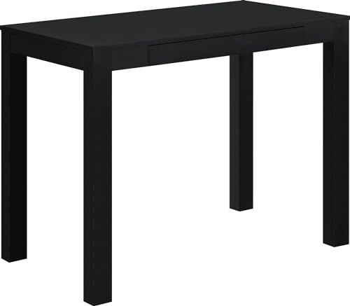 Ameriwood Parsons Computer Desk with Drawer Black