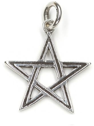 Drachensilber Pentagramm Anhänger Wicca Schmuck Hexenstern 925 Sterling Silber Drudenfuß Damen Frauen Amulett kettenanhänger