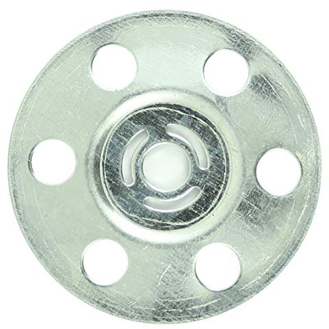 TIMCO Metal Insulation Disc - 35mm - Box of 100 - Galvanised