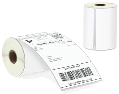 BETCKEY - 2 Rollen Etiketten Kompatibel mit DYMO S0904980, 104mm x 159mm, 440 Versandetiketten für LabelWriter 4XL, NICHT passend 5XL