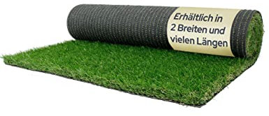Primaflor Kunstrasen - Rasenteppich Outdoor - wasserdurchlässiger Balkon Bodenbelag - Grasmatte - Kunstgras für Garten, Terrasse und Balkon - WANDERLUST - 4,00m x 0,50m