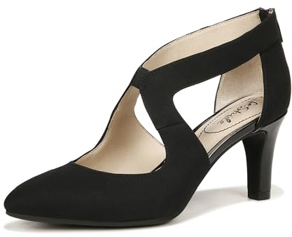 LifeStride Giovanna 2 Chaussures à Talon Haut pour Femme, Tissu Noir, 38.5 EU